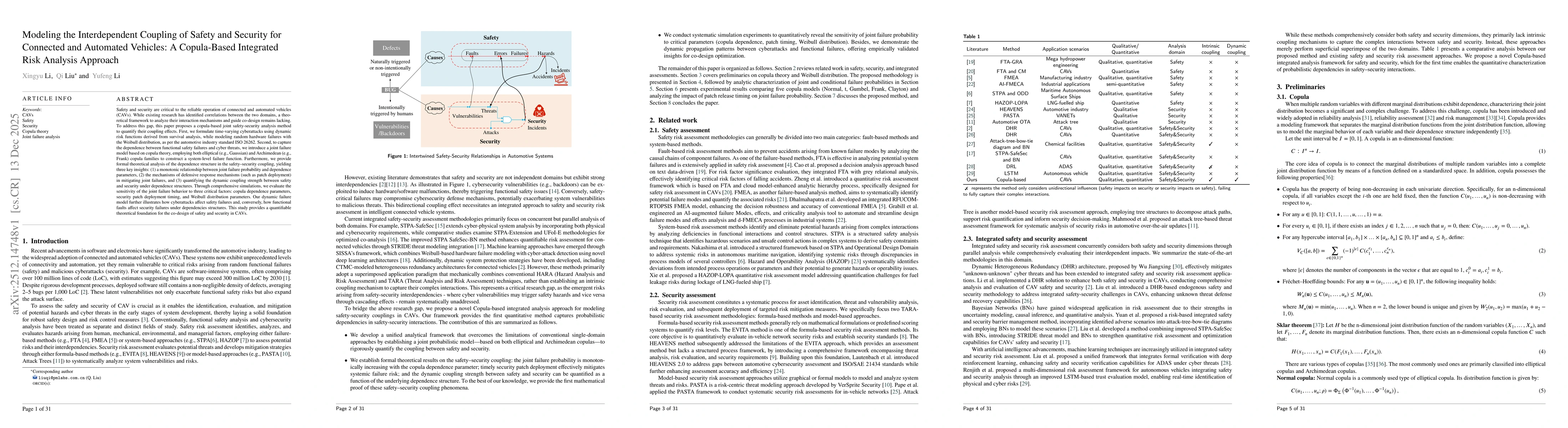 Thumbnail for Modeling the Interdependent Coupling of Safety and Security for Connected and Automated Vehicles: A Copula-Based Integrated Risk Analysis Approach