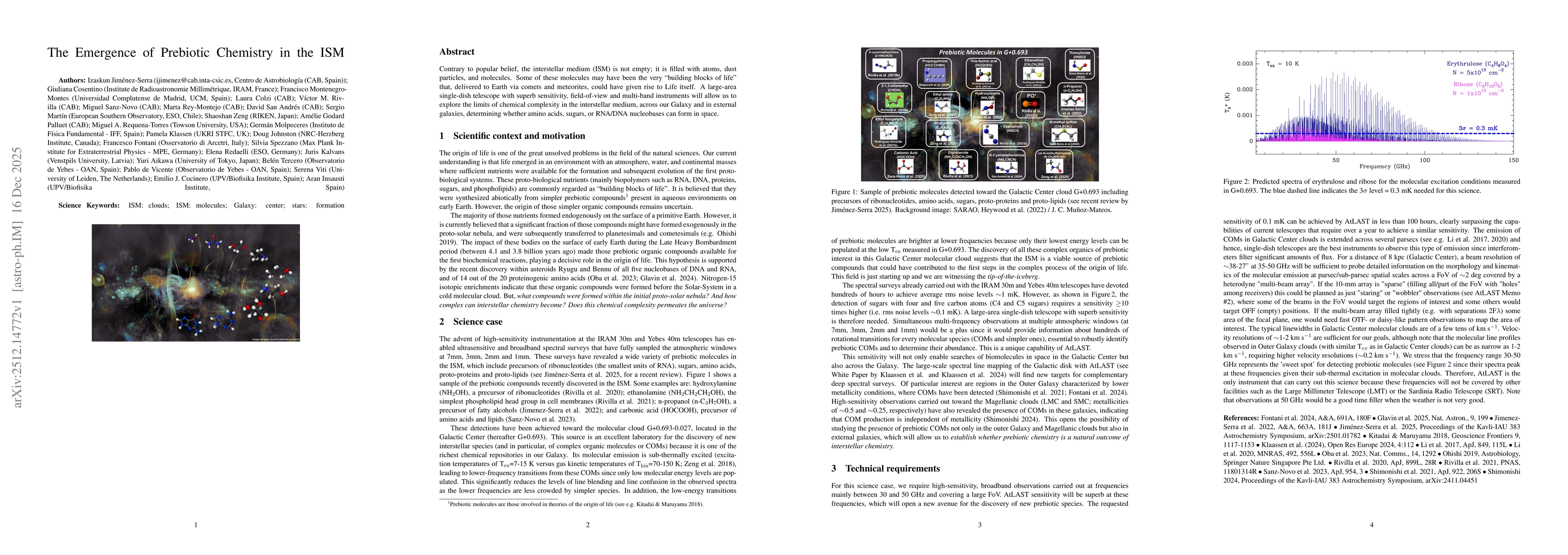 Thumbnail for The Emergence of Prebiotic Chemistry in the ISM