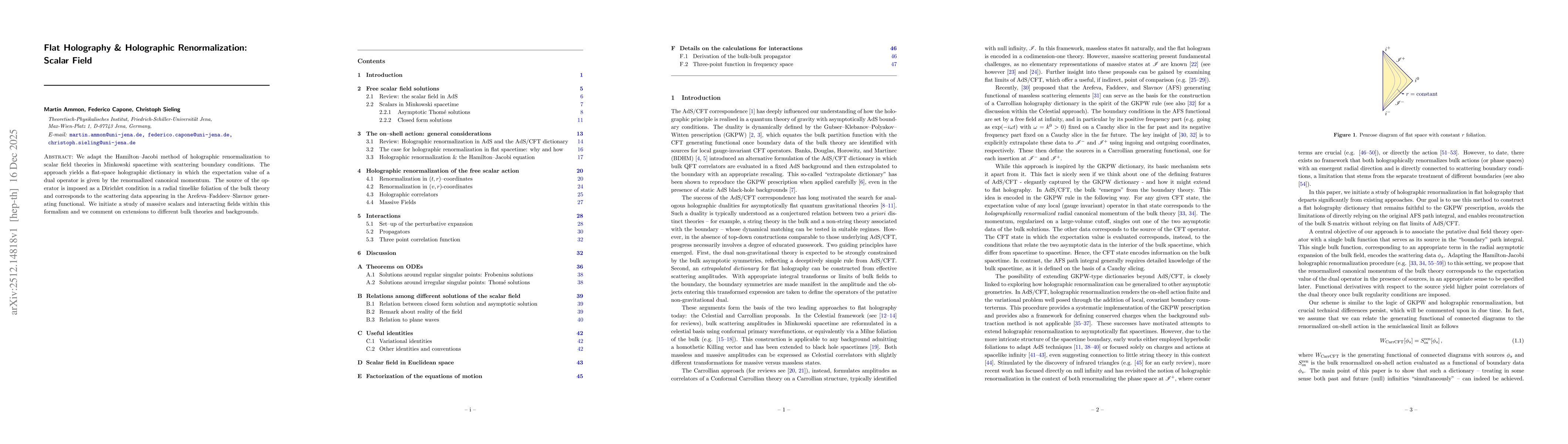Thumbnail for Flat Holography & Holographic Renormalization: Scalar Field