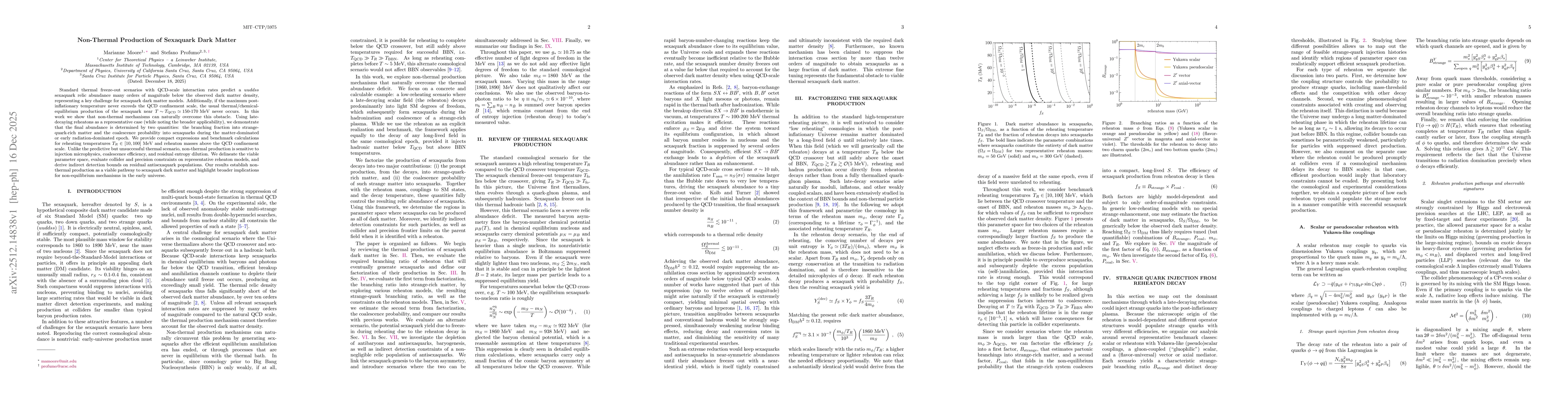 Thumbnail for Non-Thermal Production of Sexaquark Dark Matter
