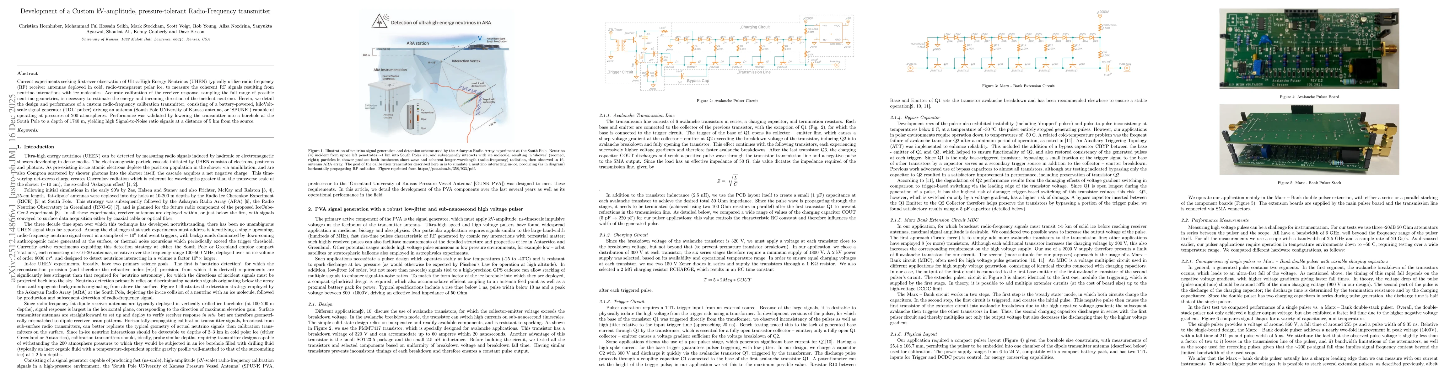 Thumbnail for Development of a Custom kV-amplitude, pressure-tolerant Radio-Frequency transmitter