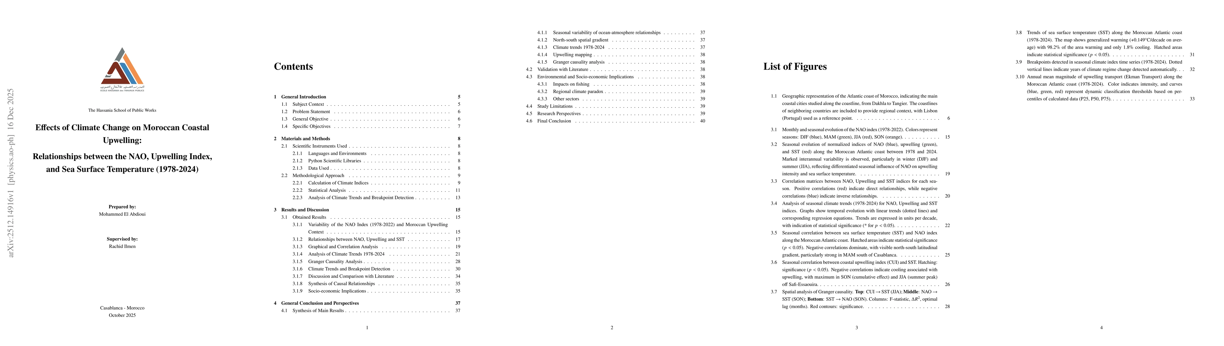 Thumbnail for Effects of Climate Change on Moroccan Coastal Upwelling: Relationships between the NAO, Upwelling Index, and Sea Surface Temperature (1978-2024)
