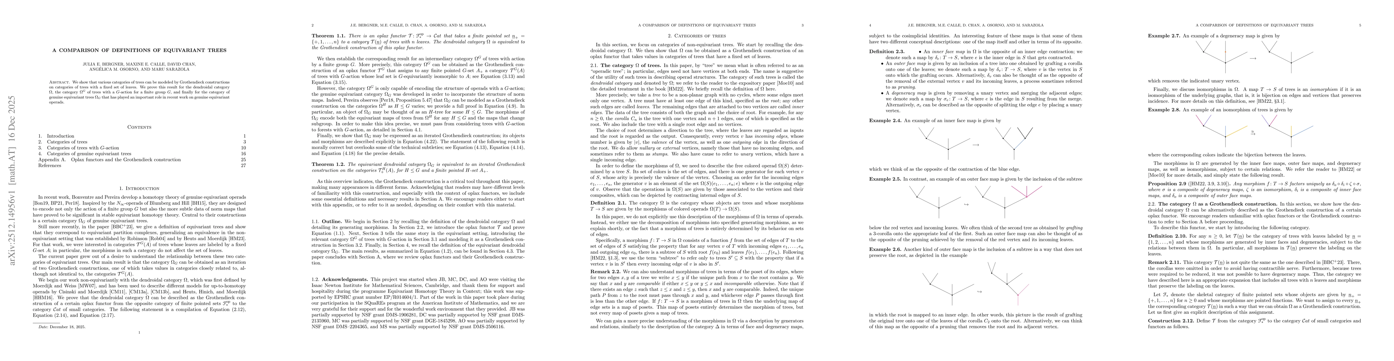 Thumbnail for A comparison of definitions of equivariant trees