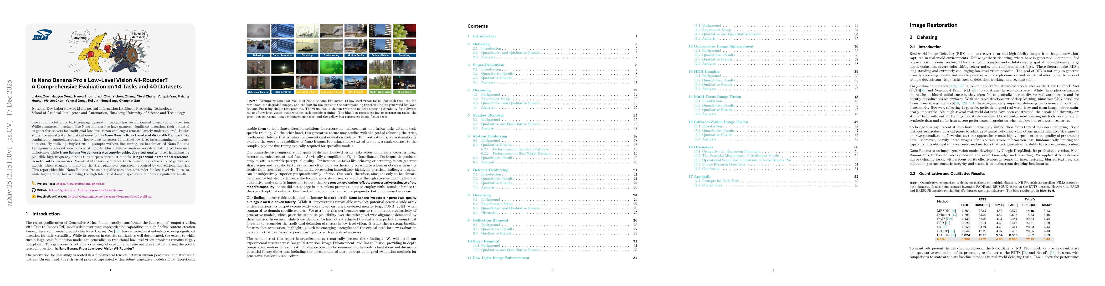 Thumbnail for Is Nano Banana Pro a Low-Level Vision All-Rounder? A Comprehensive Evaluation on 14 Tasks and 40 Datasets