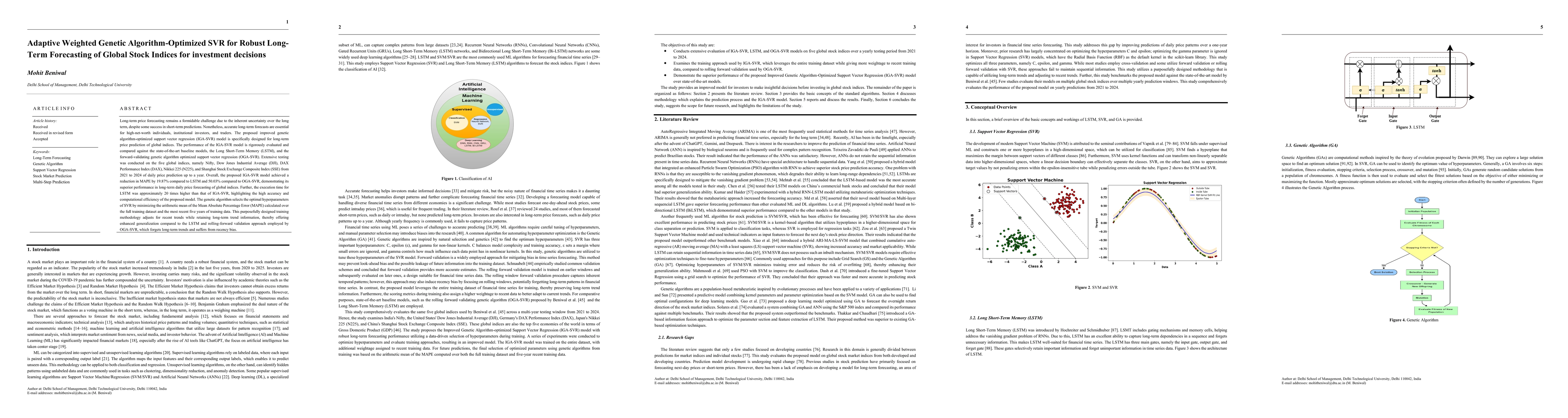 Thumbnail for Adaptive Weighted Genetic Algorithm-Optimized SVR for Robust Long-Term Forecasting of Global Stock Indices for investment decisions