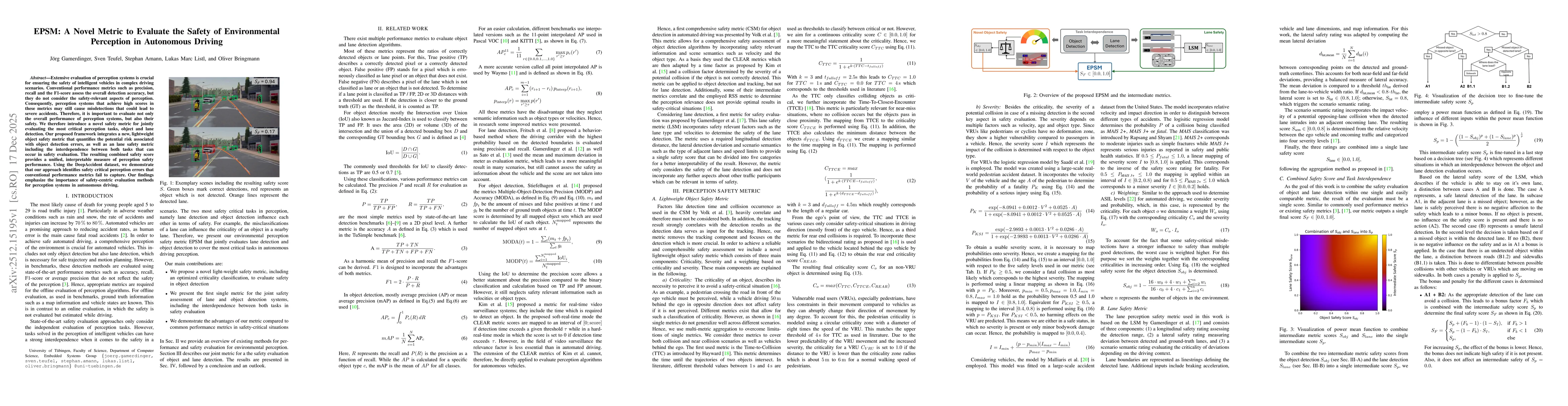 Thumbnail for EPSM: A Novel Metric to Evaluate the Safety of Environmental Perception in Autonomous Driving