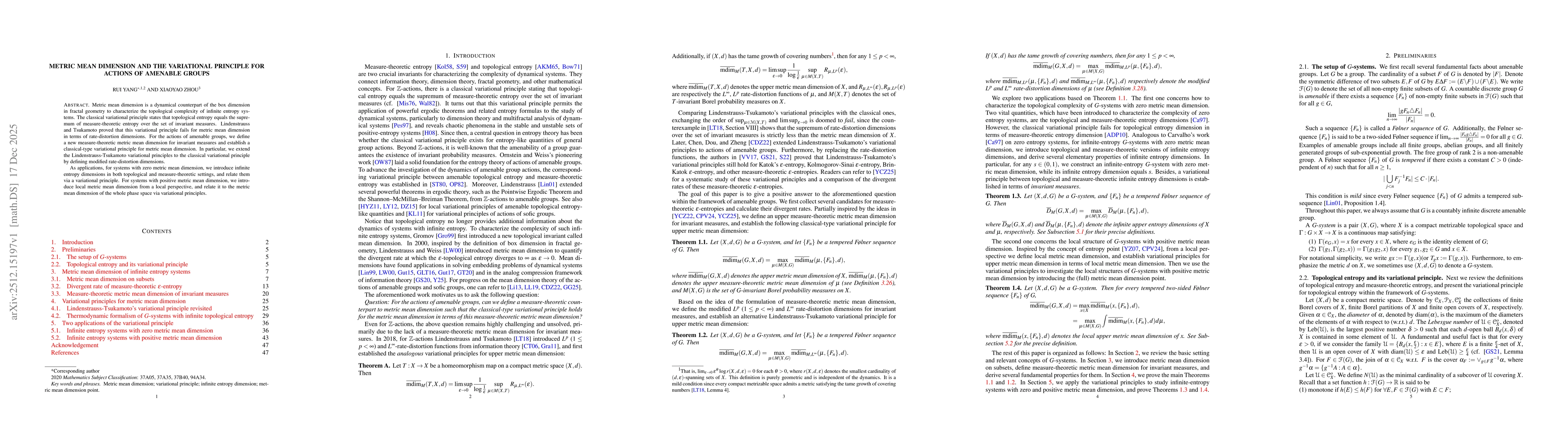 Thumbnail for Metric mean dimension and the variational principle for actions of amenable groups