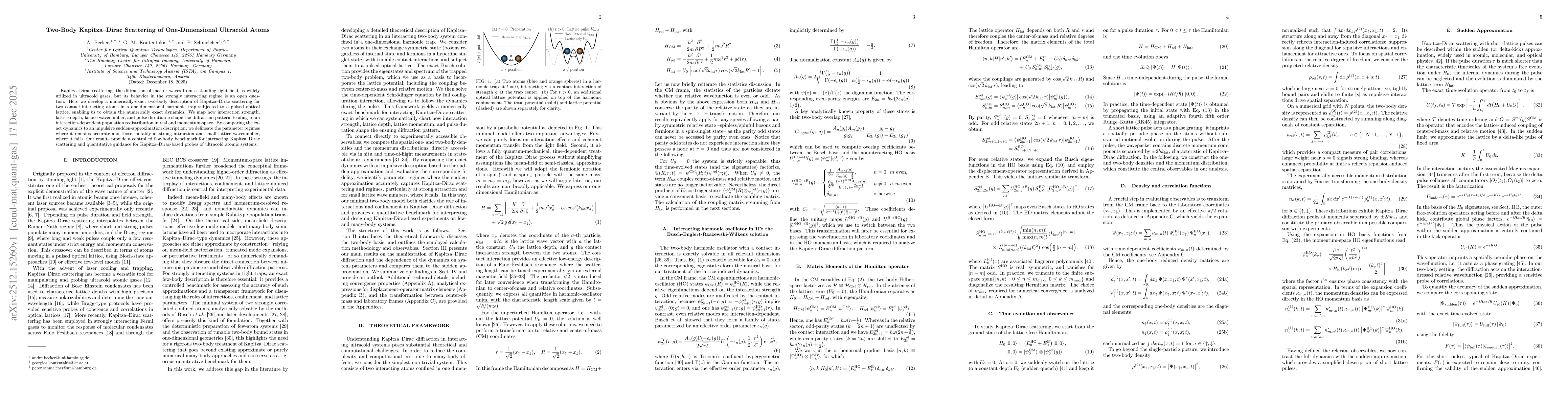 Thumbnail for Two-Body Kapitza-Dirac Scattering of One-Dimensional Ultracold Atoms