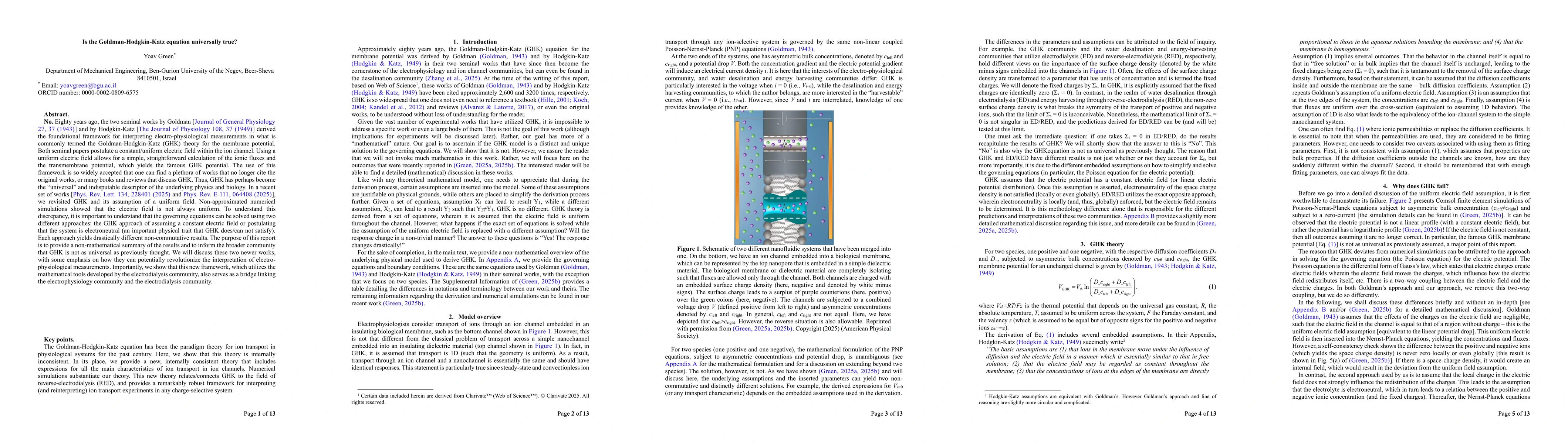 Thumbnail for Is the Goldman-Hodgkin-Katz equation universally true?
