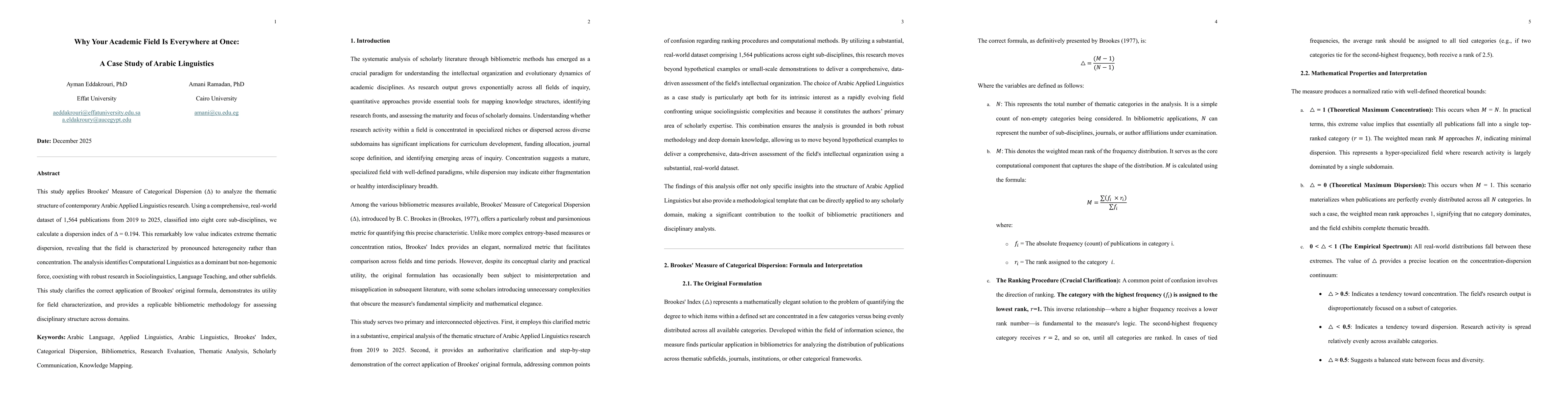 Thumbnail for Why Your Academic Field Is Everywhere at Once: A Case Study of Arabic Linguistics