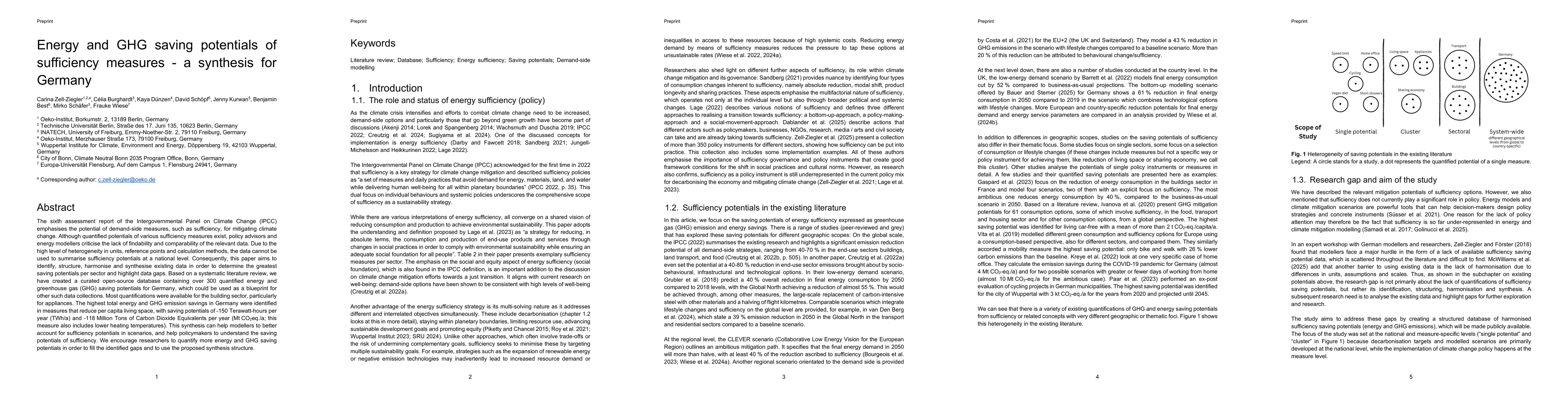 Thumbnail for Energy and GHG saving potentials of sufficiency measures -- a synthesis for Germany