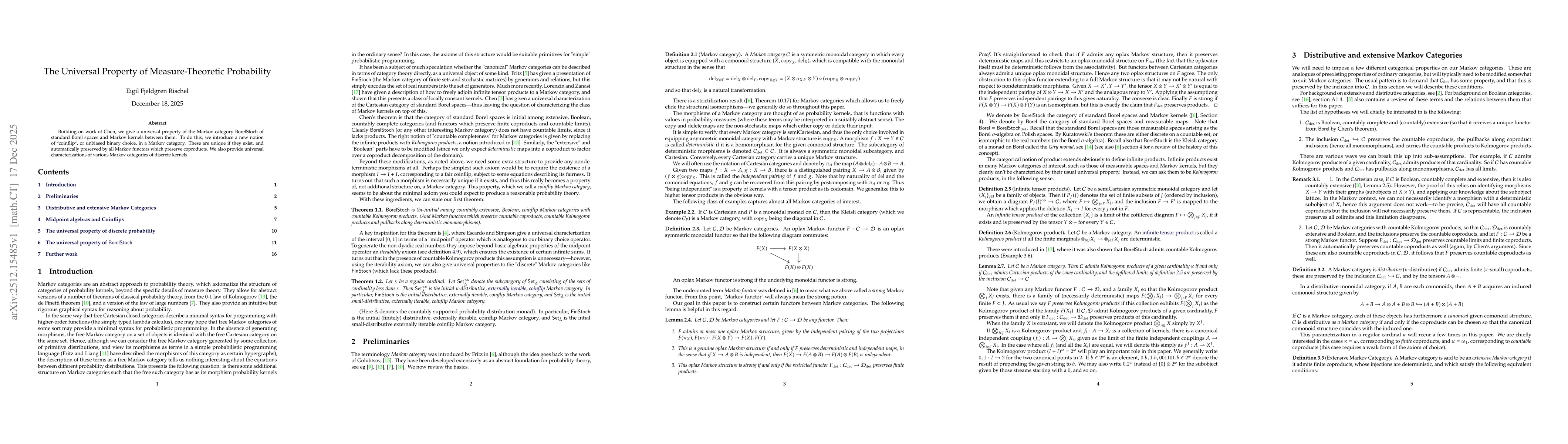 Thumbnail for The Universal Property of Measure-Theoretic Probability