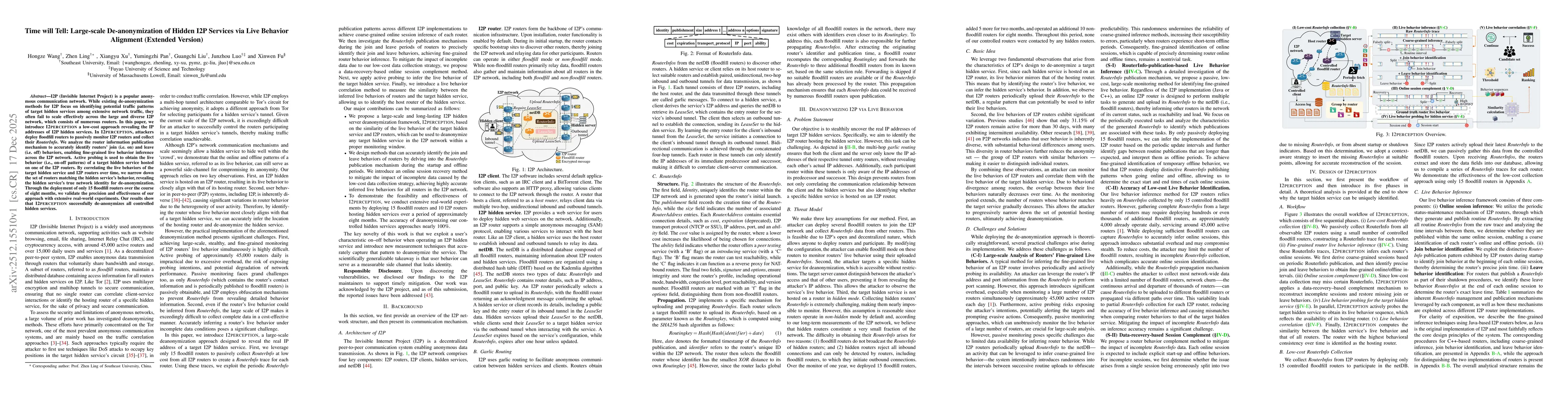 Thumbnail for Time will Tell: Large-scale De-anonymization of Hidden I2P Services via Live Behavior Alignment (Extended Version)