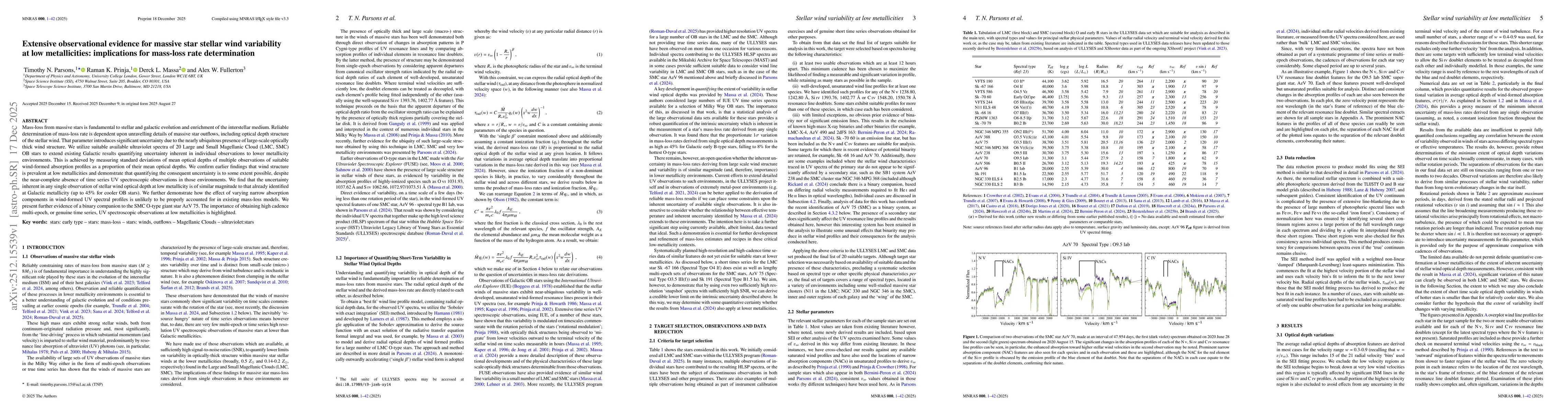 Thumbnail for Extensive Observational Evidence for Massive Star Stellar Wind Variability at Low Metallicities: implications for mass-loss rate determination