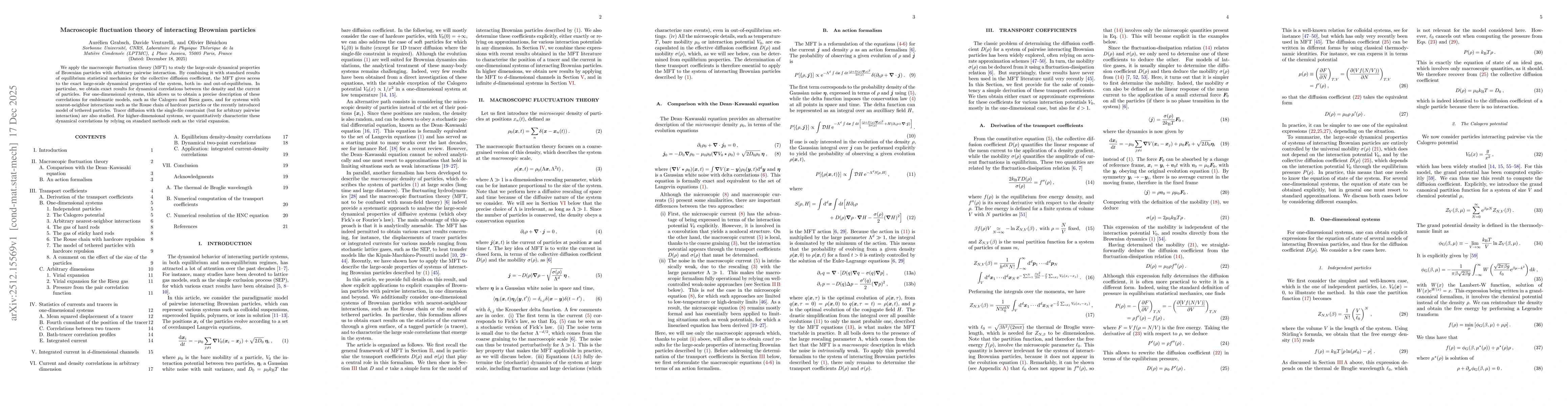 Thumbnail for Macroscopic fluctuation theory of interacting Brownian particles