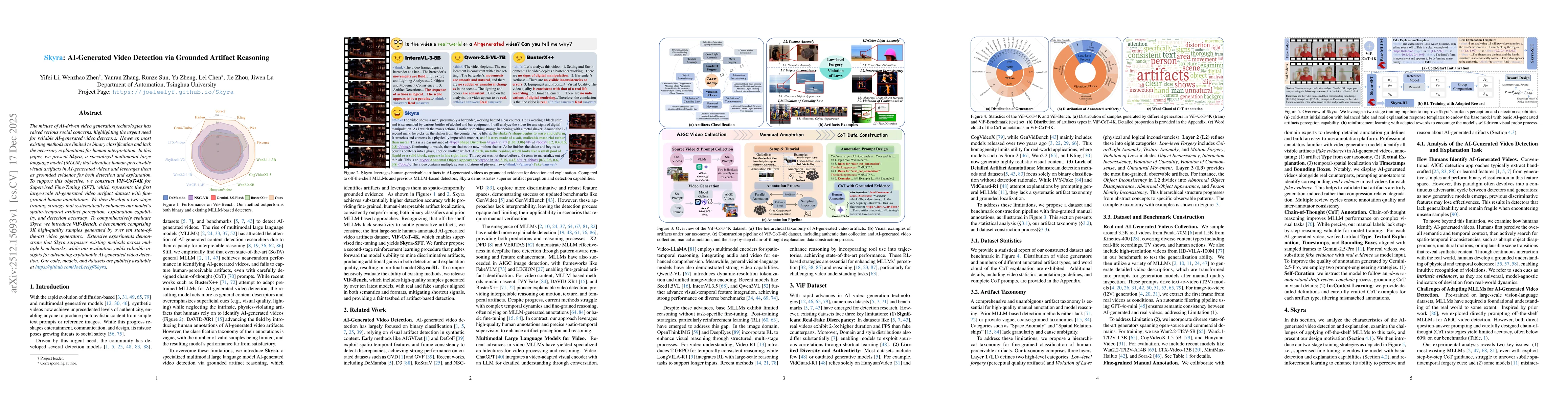 Thumbnail for Skyra: AI-Generated Video Detection via Grounded Artifact Reasoning