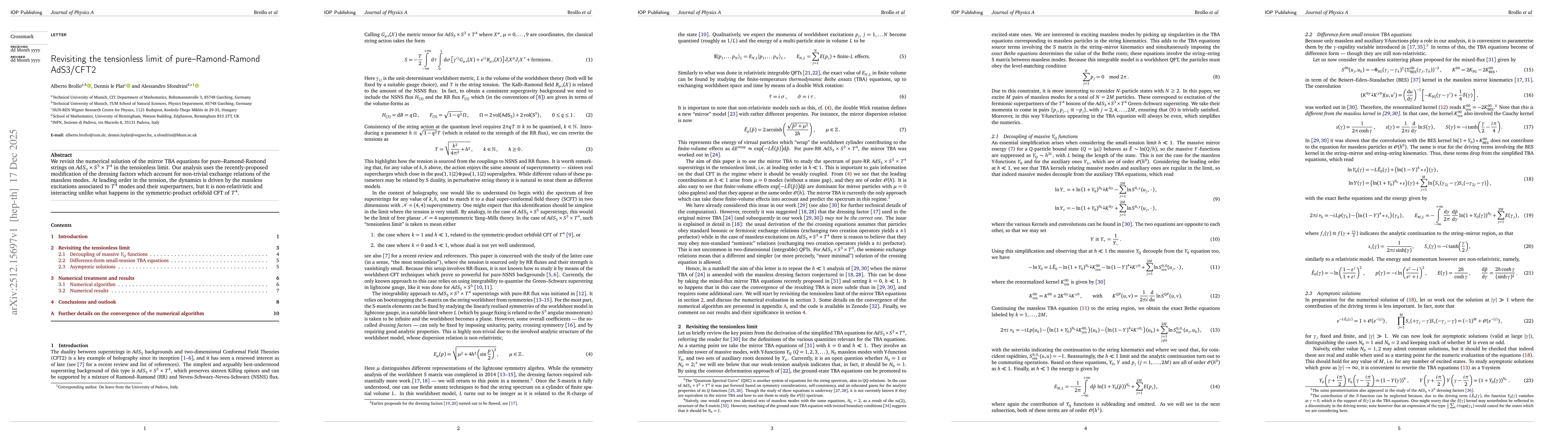 Thumbnail for Revisiting the tensionless limit of pure-Ramond-Ramond AdS3/CFT2