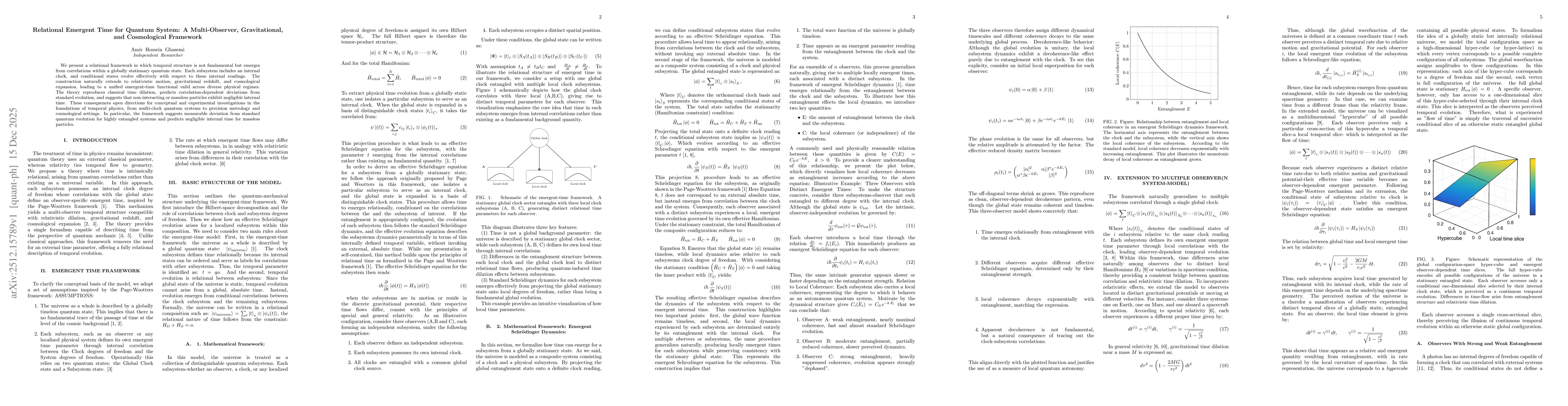 Thumbnail for Relational Emergent Time for Quantum System: A Multi-Observer, Gravitational, and Cosmological Framework