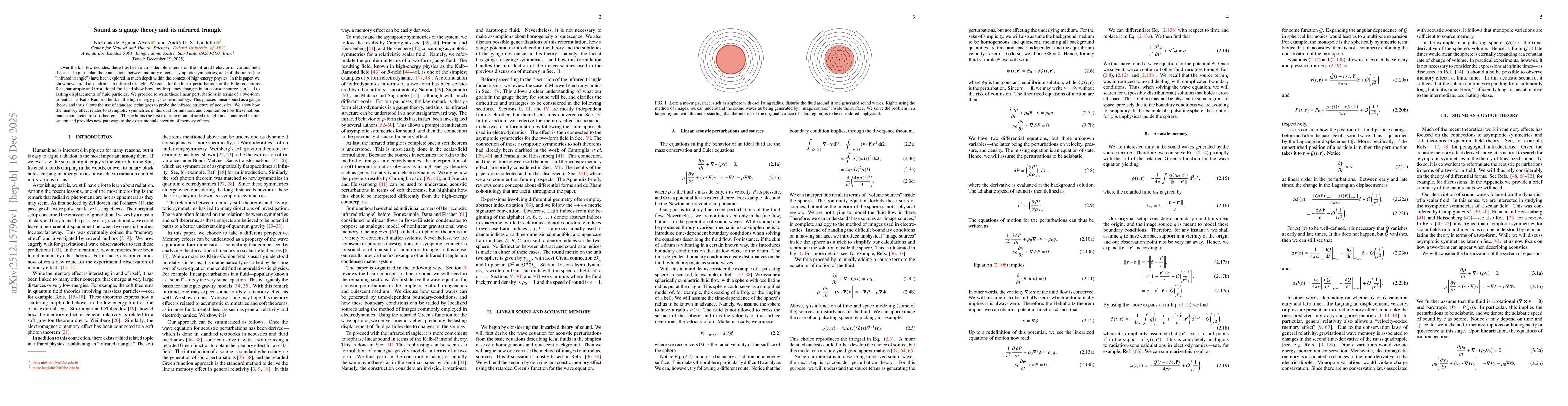 Thumbnail for Sound as a gauge theory and its infrared triangle