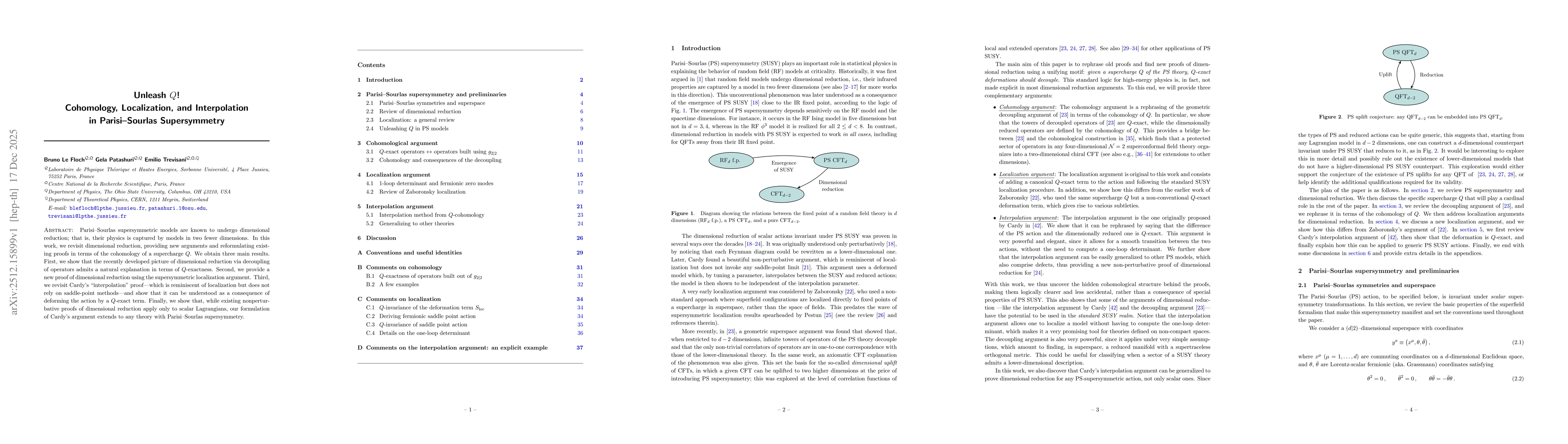 Thumbnail for Unleash $Q$! Cohomology, Localization, and Interpolation in Parisi-Sourlas Supersymmetry