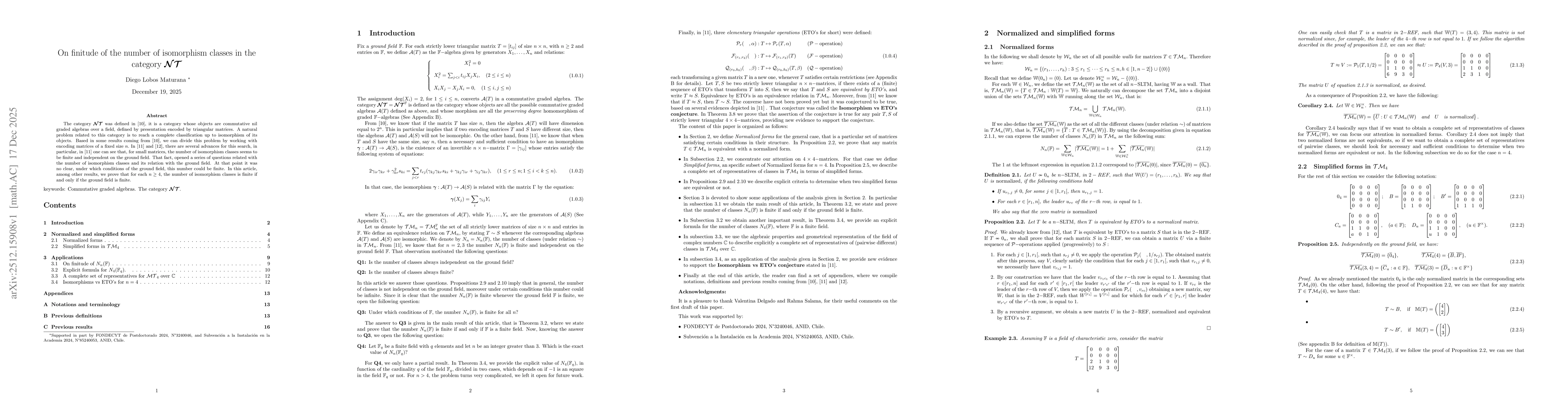 Thumbnail for On finitude of the number of isomorphism classes in the category NT