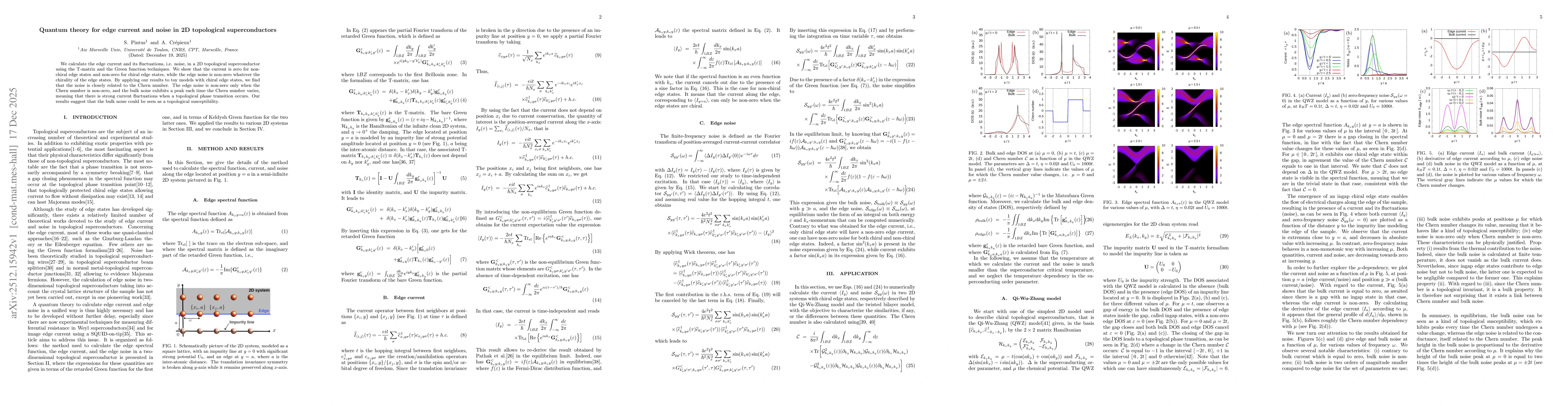Thumbnail for Quantum theory for edge current and noise in 2D topological superconductors
