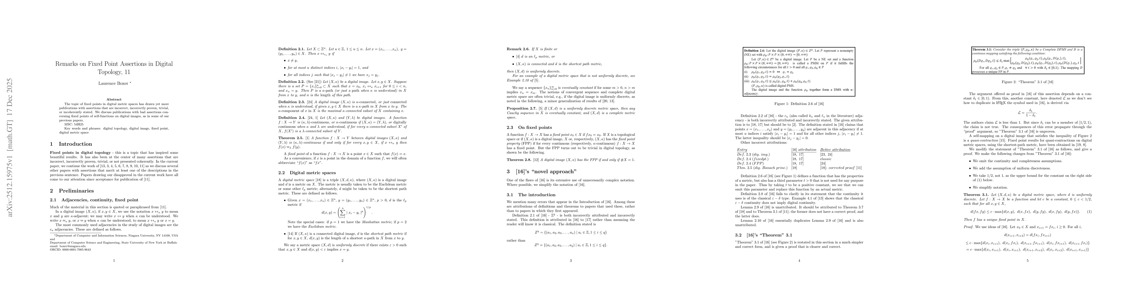 Thumbnail for Remarks on Fixed Point Assertions in Digital Topology, 11