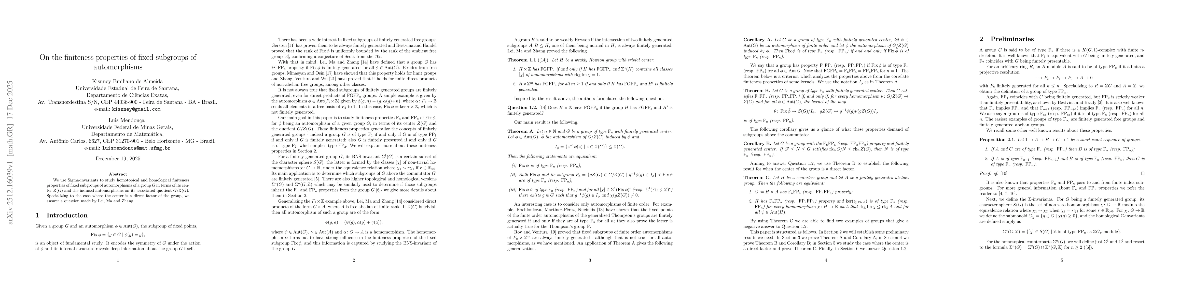 Thumbnail for On the finiteness properties of fixed subgroups of automorphisms
