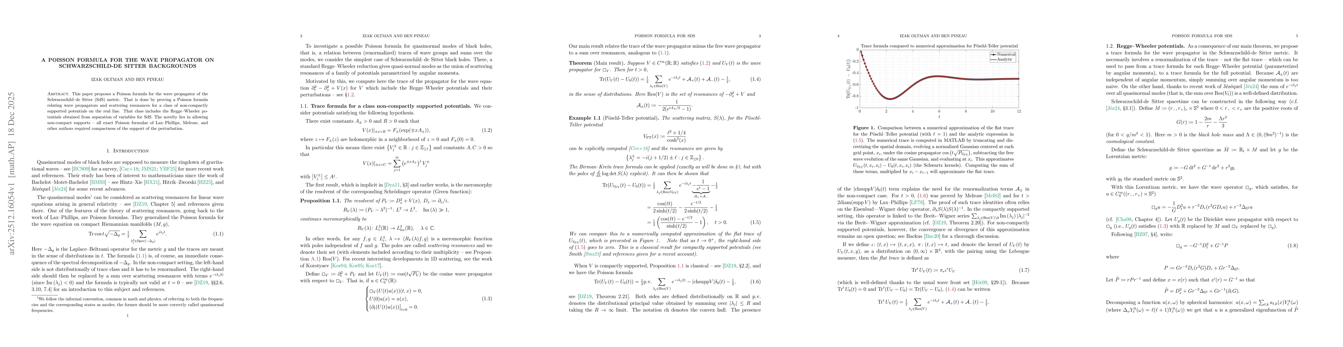 Thumbnail for A Poisson Formula for the Wave Propagator on Schwarzschild-de Sitter Backgrounds