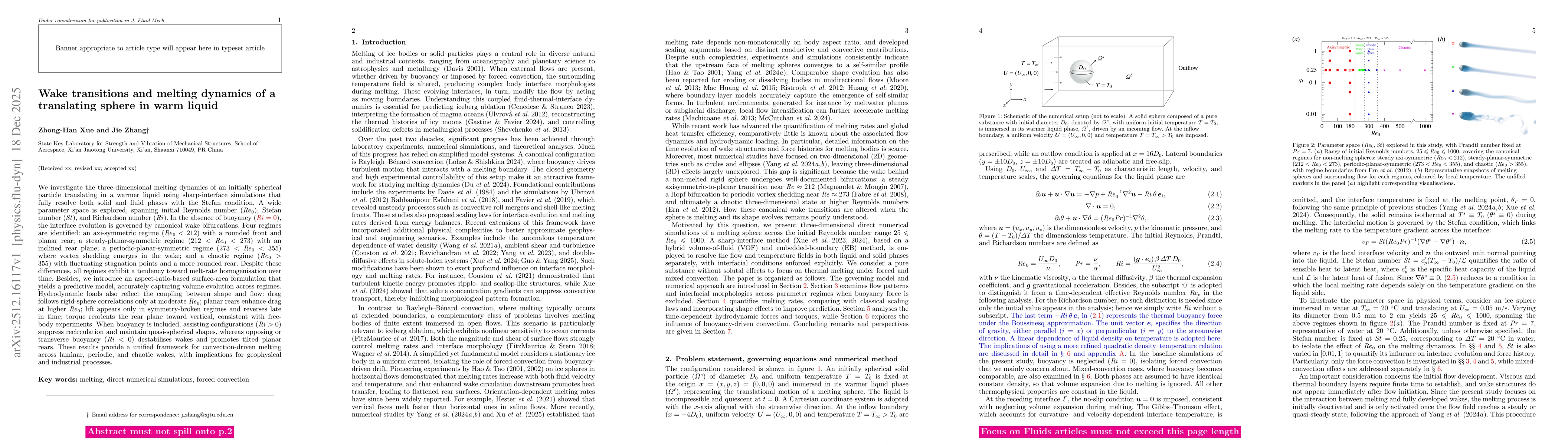Thumbnail for Wake transitions and melting dynamics of a translating sphere in warm liquid