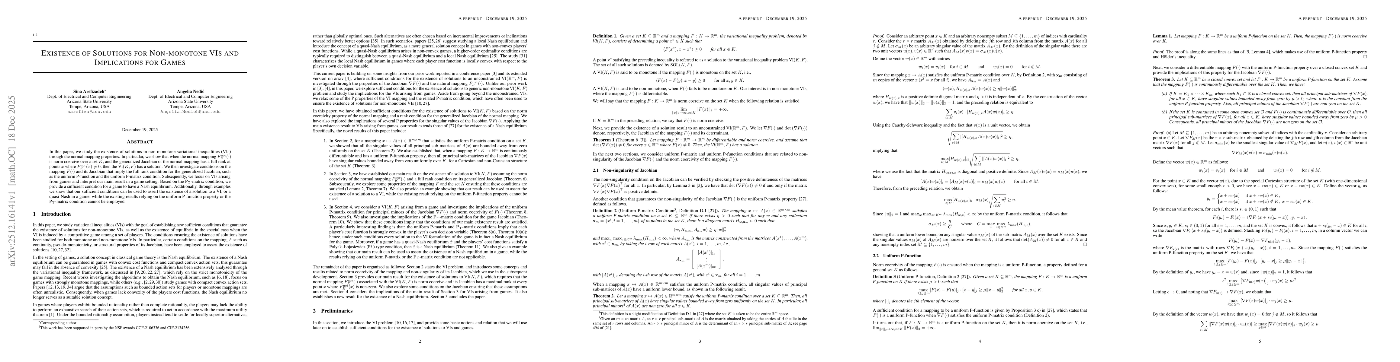 Thumbnail for Existence of Solutions for Non-monotone VIs and Implications for Games