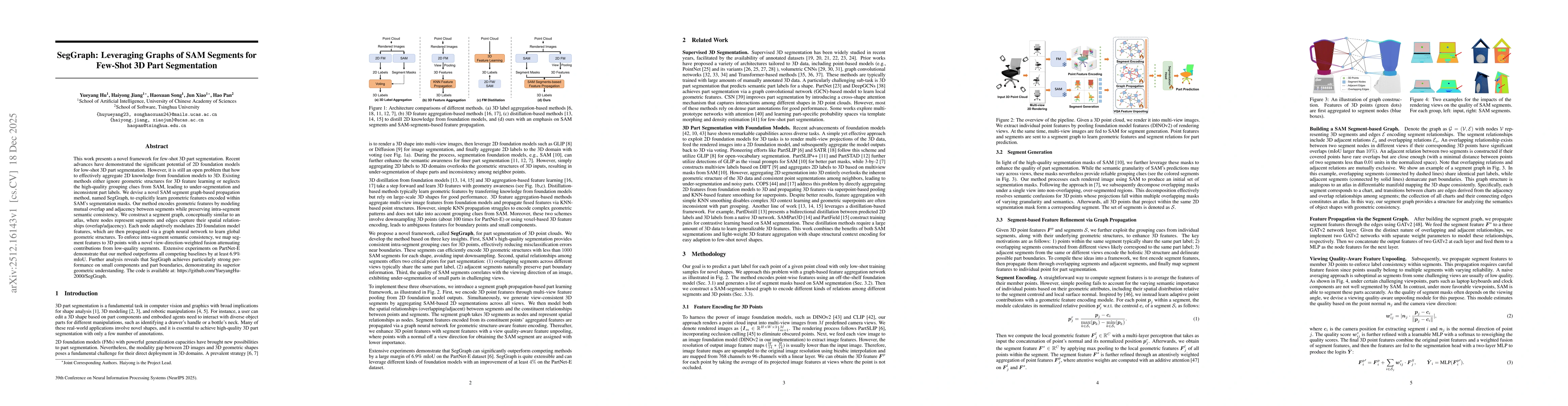 Thumbnail for SegGraph: Leveraging Graphs of SAM Segments for Few-Shot 3D Part Segmentation