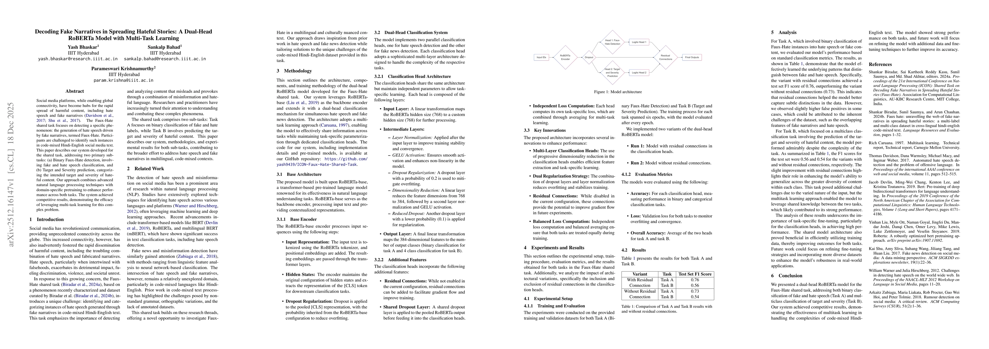Thumbnail for Decoding Fake Narratives in Spreading Hateful Stories: A Dual-Head RoBERTa Model with Multi-Task Learning