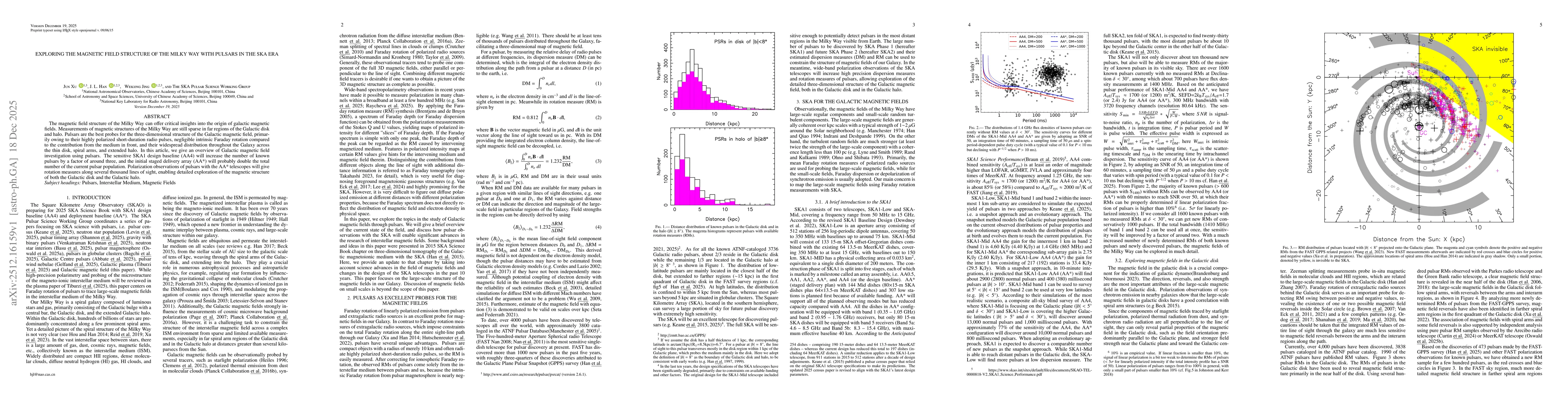 Thumbnail for Exploring the magnetic field structure of the Milky Way with pulsars in the SKA era