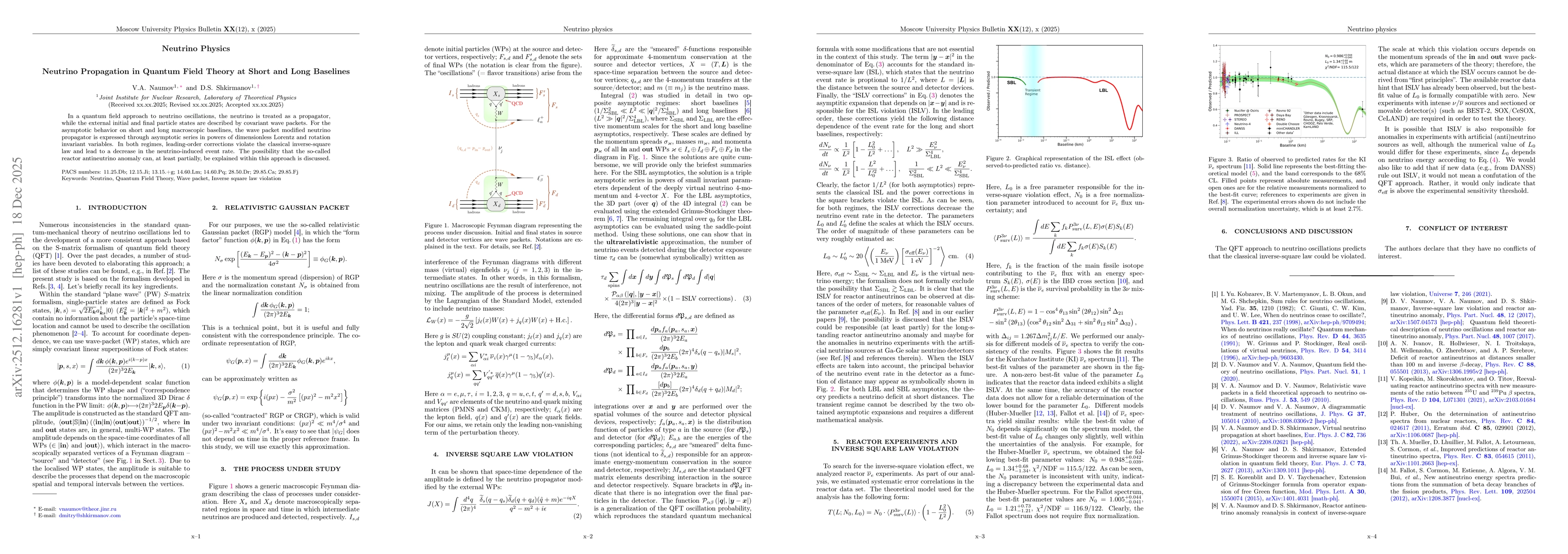 Thumbnail for Neutrino Propagation in Quantum Field Theory at Short and Long Baselines