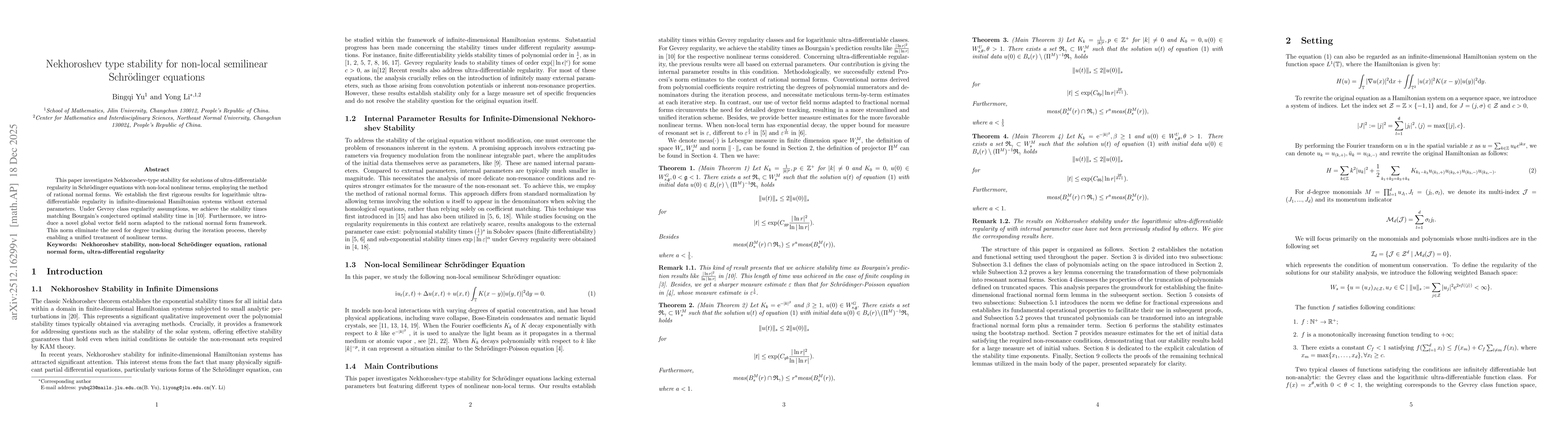 Thumbnail for Nekhoroshev type stability for non-local semilinear Schrödinger equations