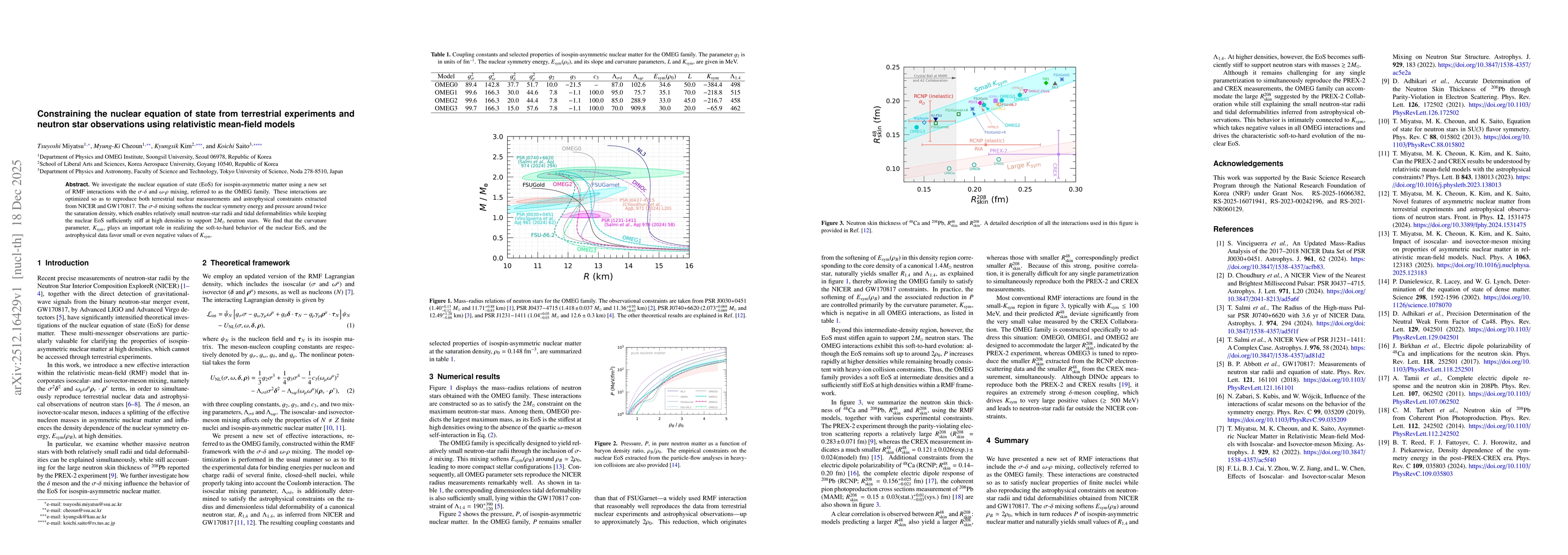 Thumbnail for Constraining the nuclear equation of state from terrestrial experiments and neutron star observations using relativistic mean-field models