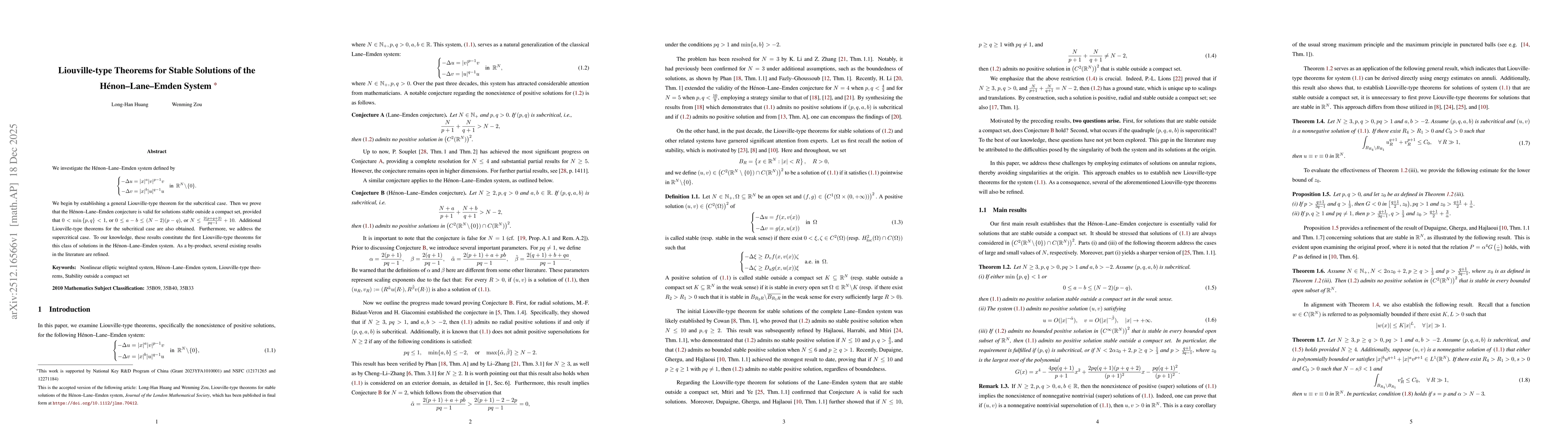 Thumbnail for Liouville-type Theorems for Stable Solutions of the Hénon-Lane-Emden System
