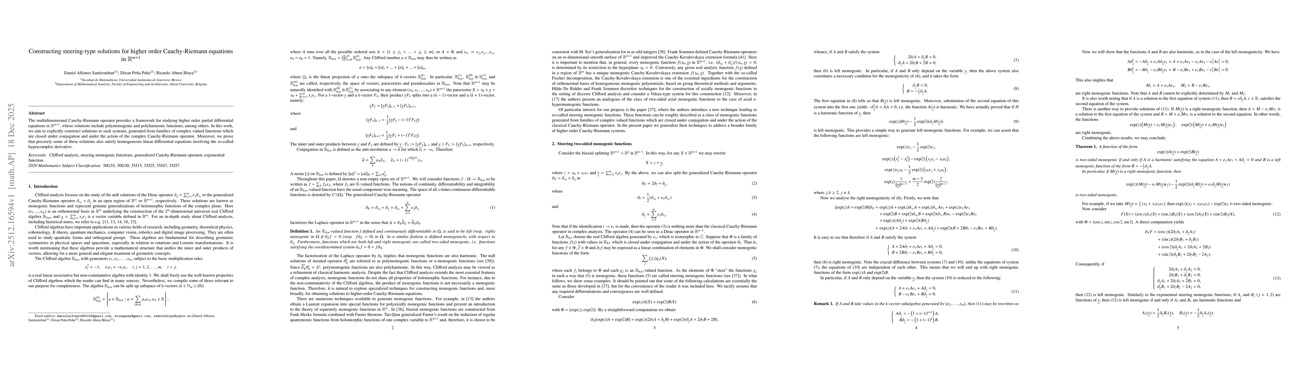 Thumbnail for Constructing steering-type solutions for higher order Cauchy-Riemann equations in $\mathbb{R}^{m+1}$