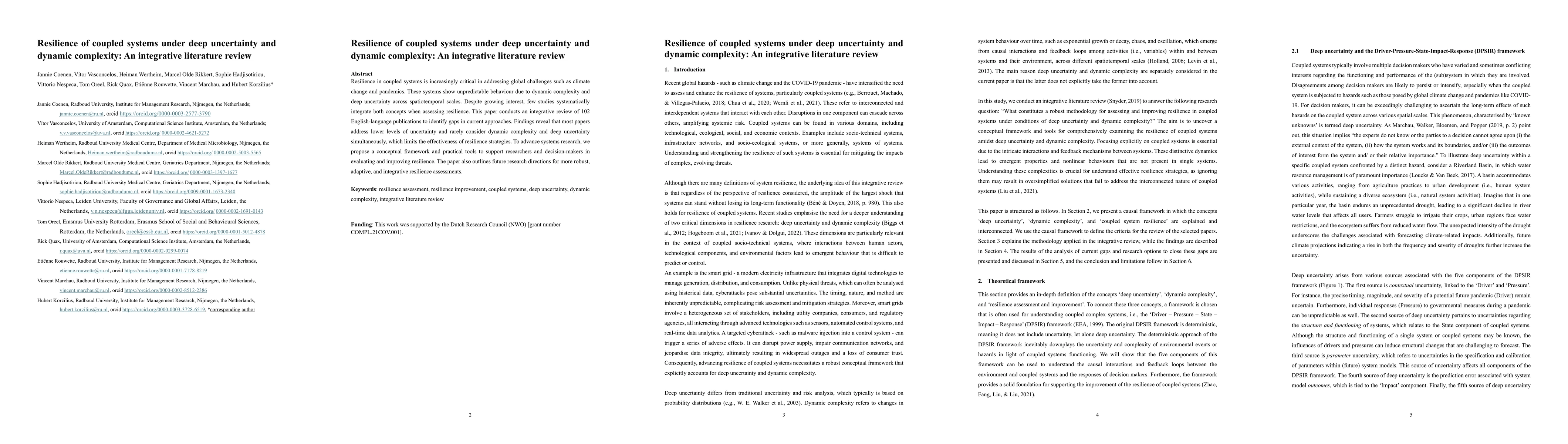 Thumbnail for Resilience of coupled systems under deep uncertainty and dynamic complexity: An integrative literature review