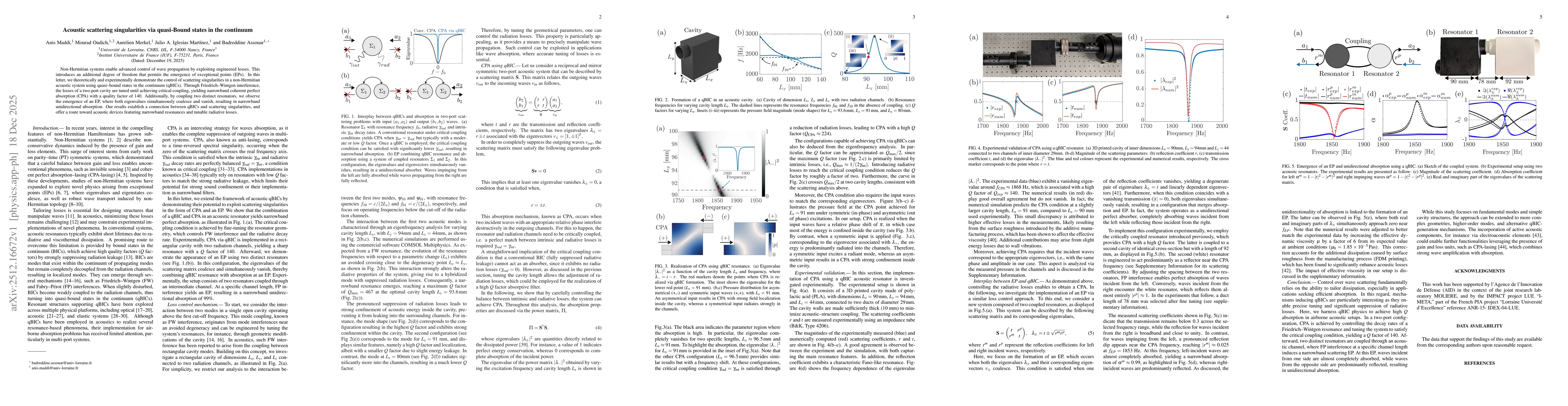 Thumbnail for Acoustic scattering singularities via quasi-Bound states in the continuum