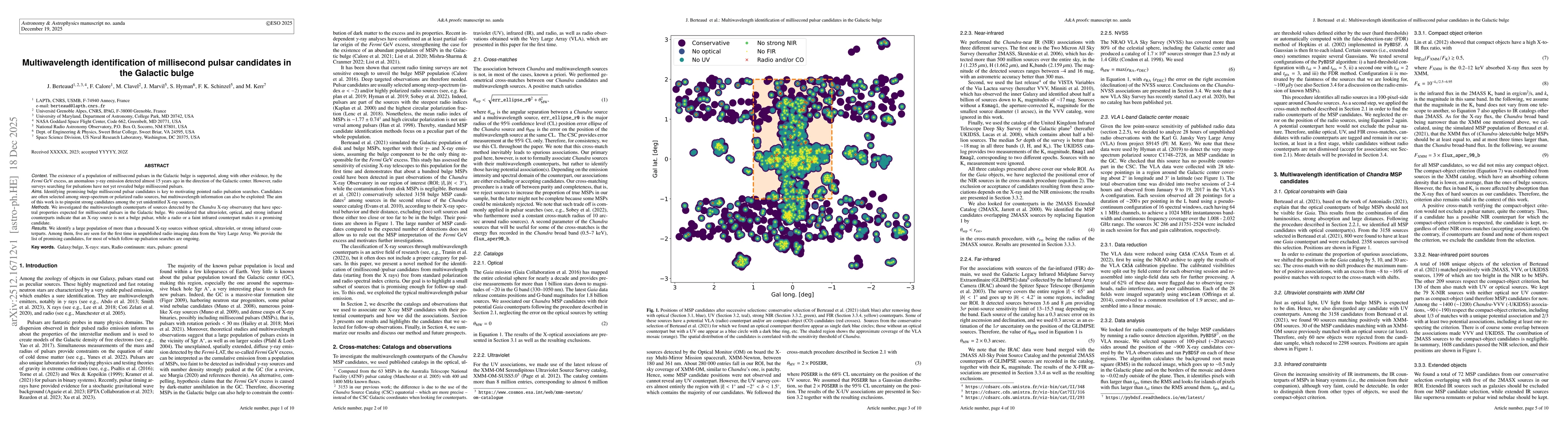Thumbnail for Multiwavelength identification of millisecond pulsar candidates in the Galactic bulge