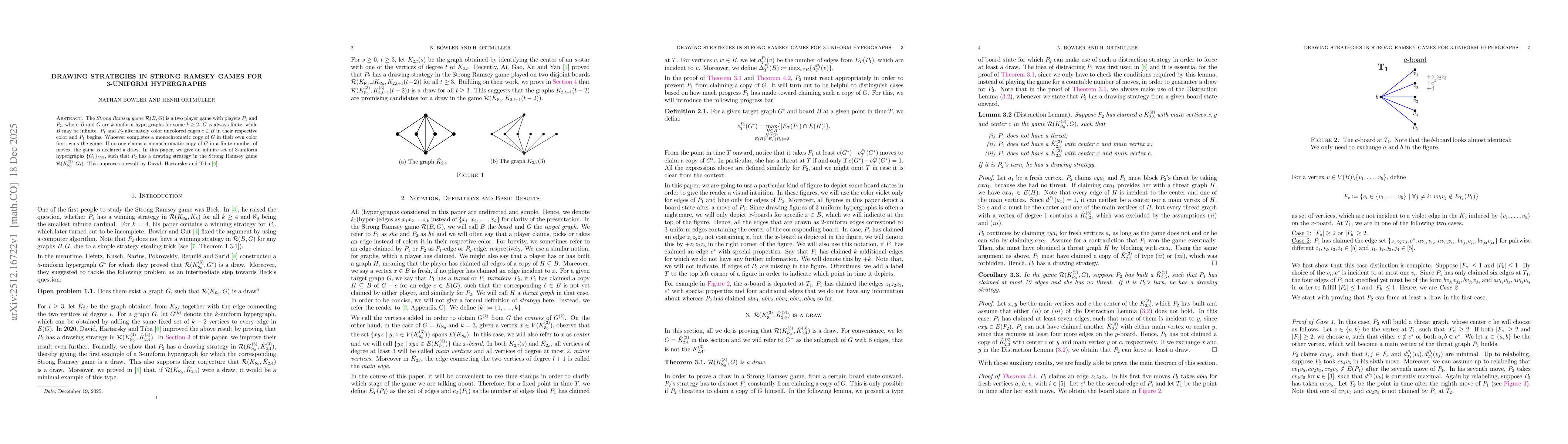 Thumbnail for Drawing strategies in Strong Ramsey games for 3-uniform hypergraphs