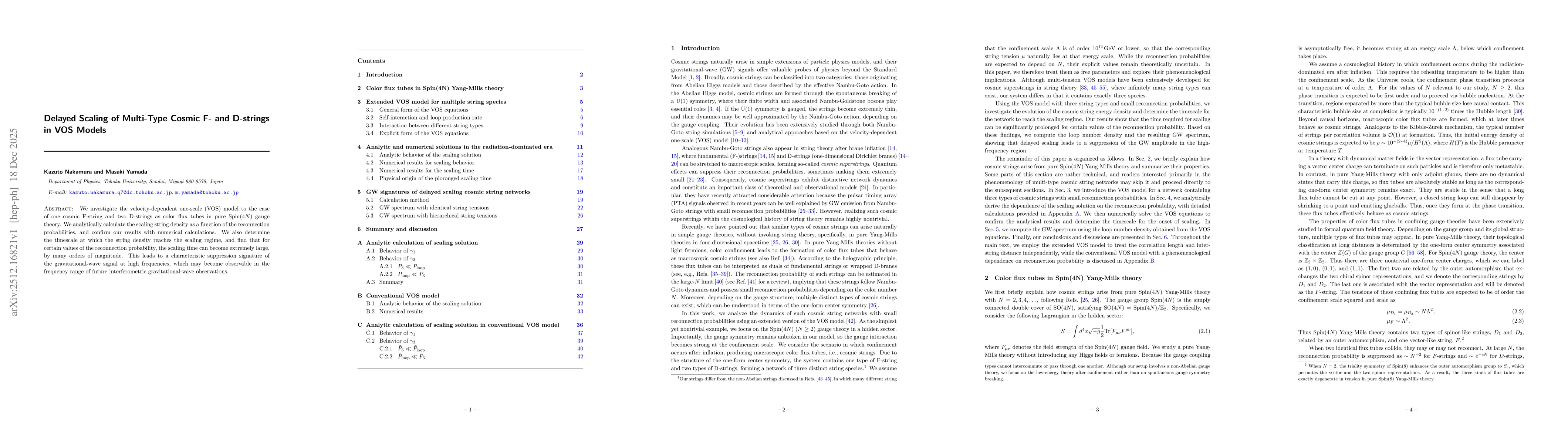 Thumbnail for Delayed Scaling of Multi-Type Cosmic F- and D-strings in VOS Models