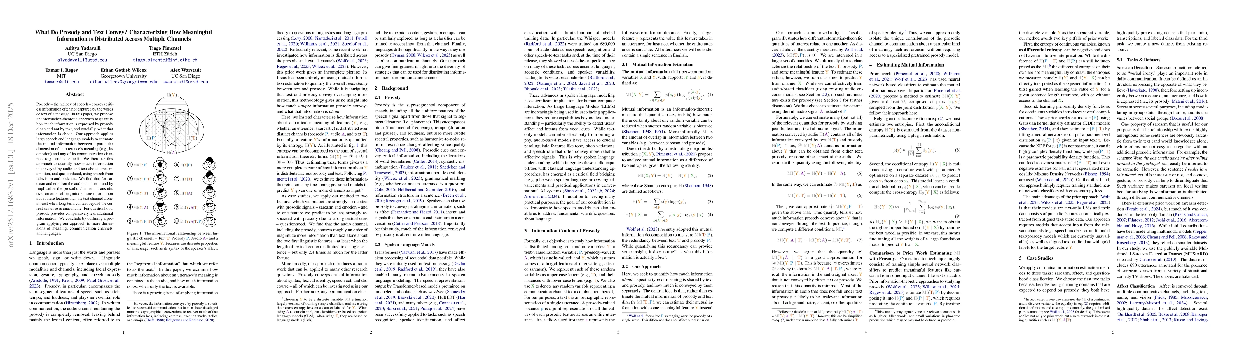 Thumbnail for What Do Prosody and Text Convey? Characterizing How Meaningful Information is Distributed Across Multiple Channels