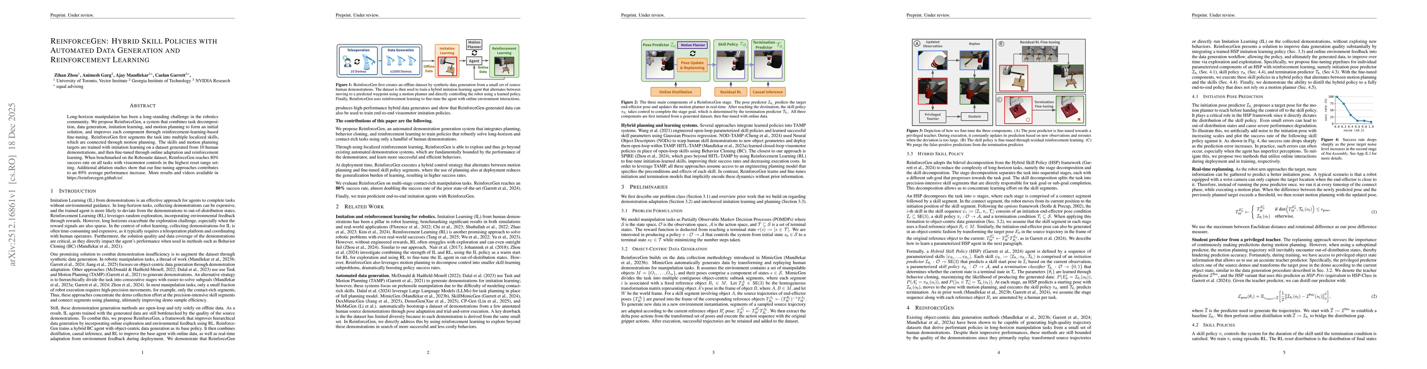 Thumbnail for ReinforceGen: Hybrid Skill Policies with Automated Data Generation and Reinforcement Learning