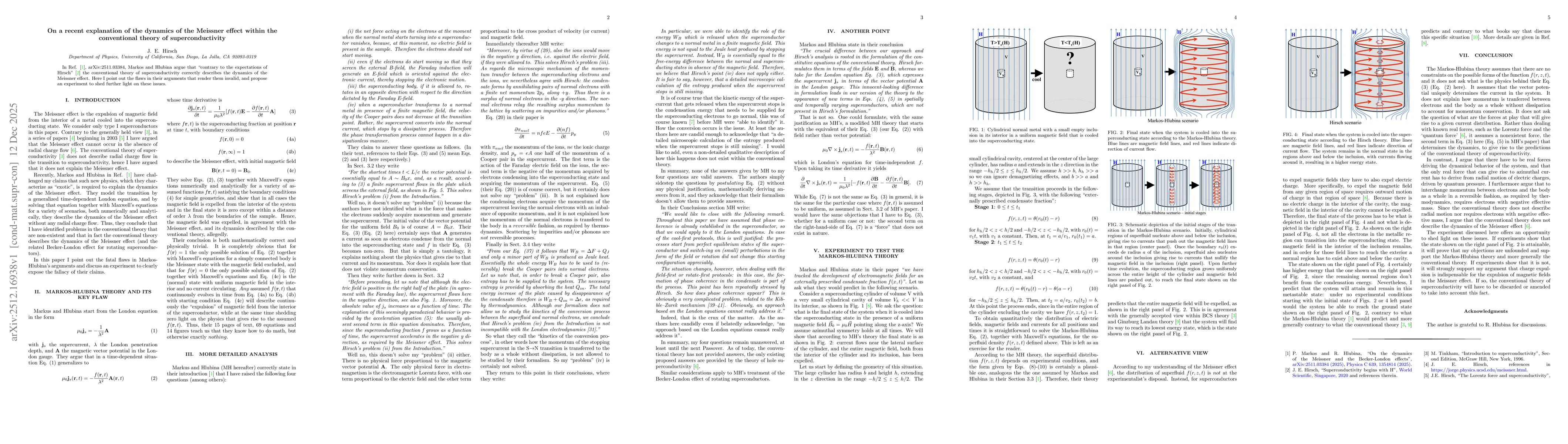 Thumbnail for On a recent explanation of the dynamics of the Meissner effect within the conventional theory of superconductivity