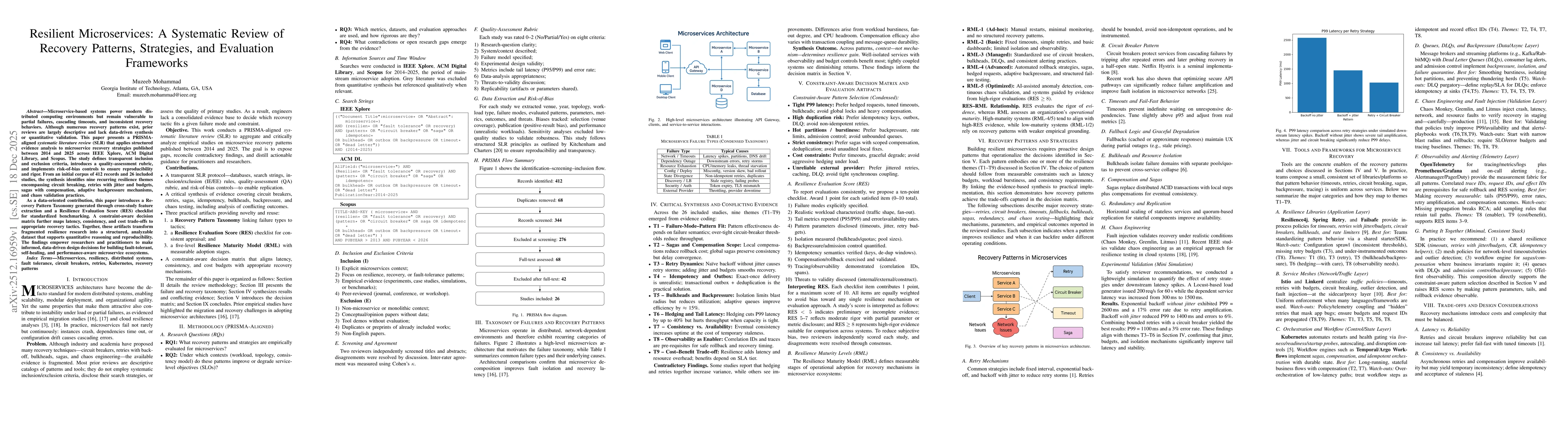 Thumbnail for Resilient Microservices: A Systematic Review of Recovery Patterns, Strategies, and Evaluation Frameworks