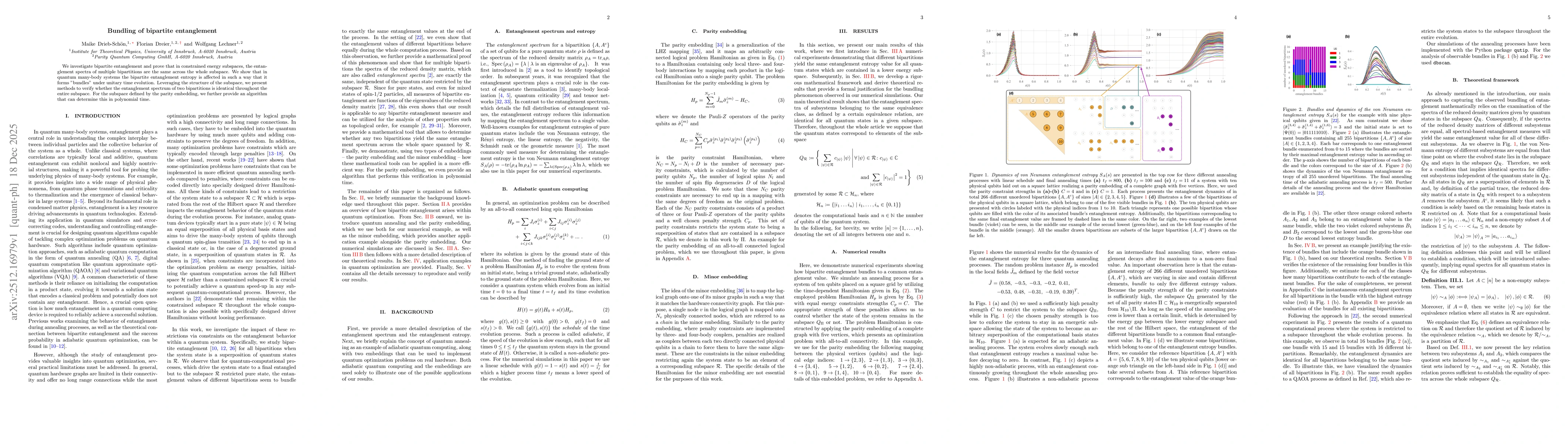 Thumbnail for Bundling of bipartite entanglement