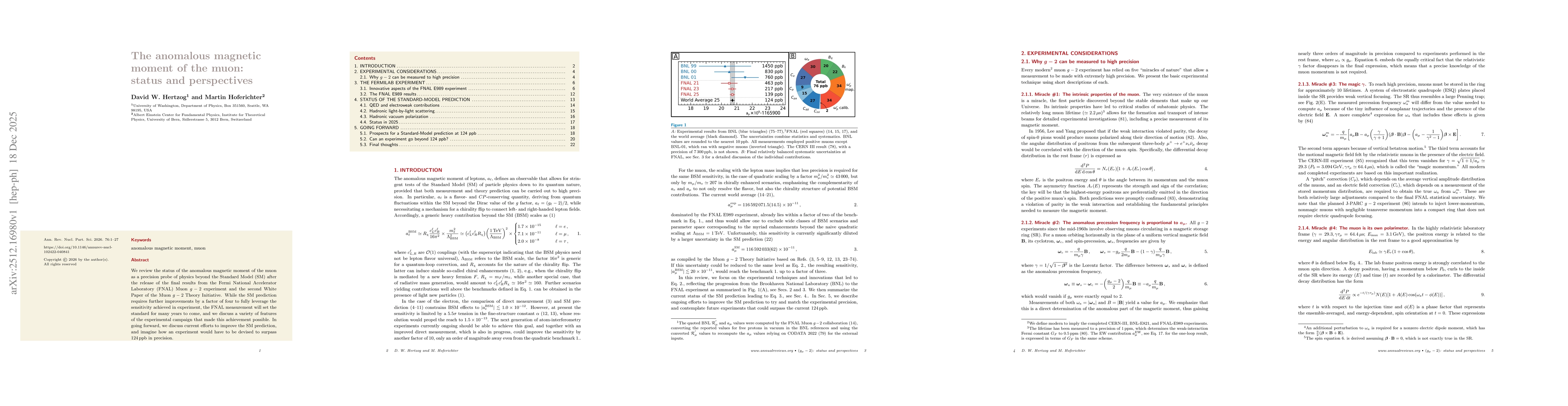 Thumbnail for The anomalous magnetic moment of the muon: status and perspectives